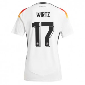 Saksa Florian Wirtz #17 Jalkapallovaatteet Naisten Kotipaita EM-Kisat 2024 Lyhythihainen